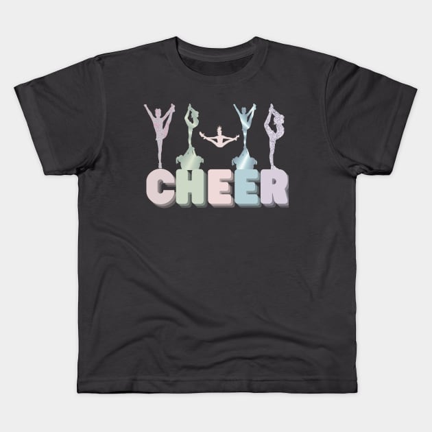 CHEER stunts Kids T-Shirt by Sport-tees by Marino's